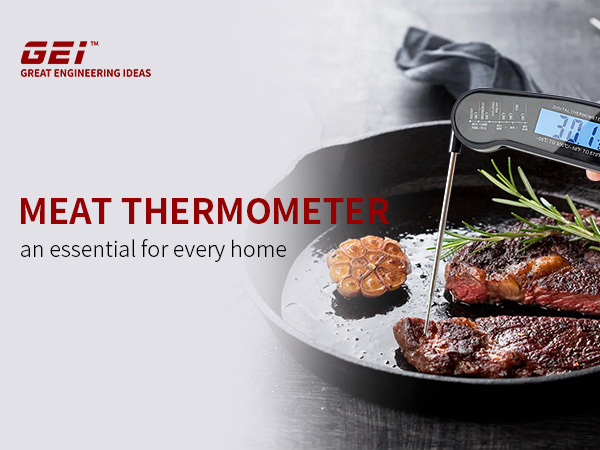 Meat Thermometer Digital, Instant Read Meat Thermometer for Grill and Cooking