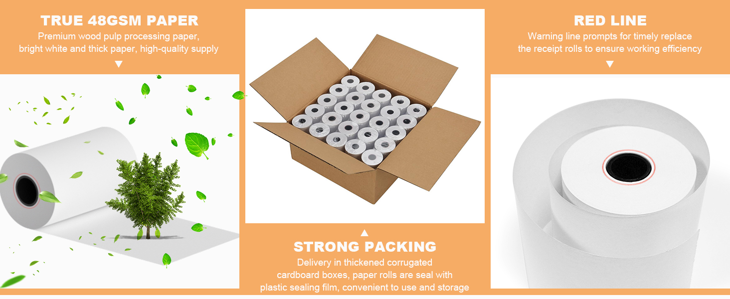 2 1/4 x 50 credit card paper roll