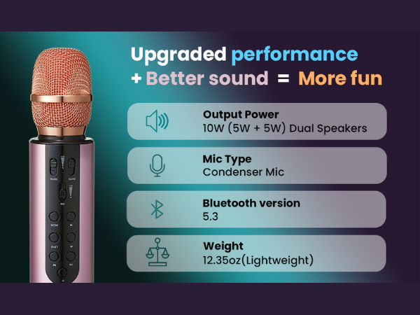 powerful output power microphone