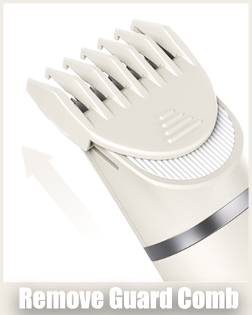 how to remove the guard comb of unibono women trimmer