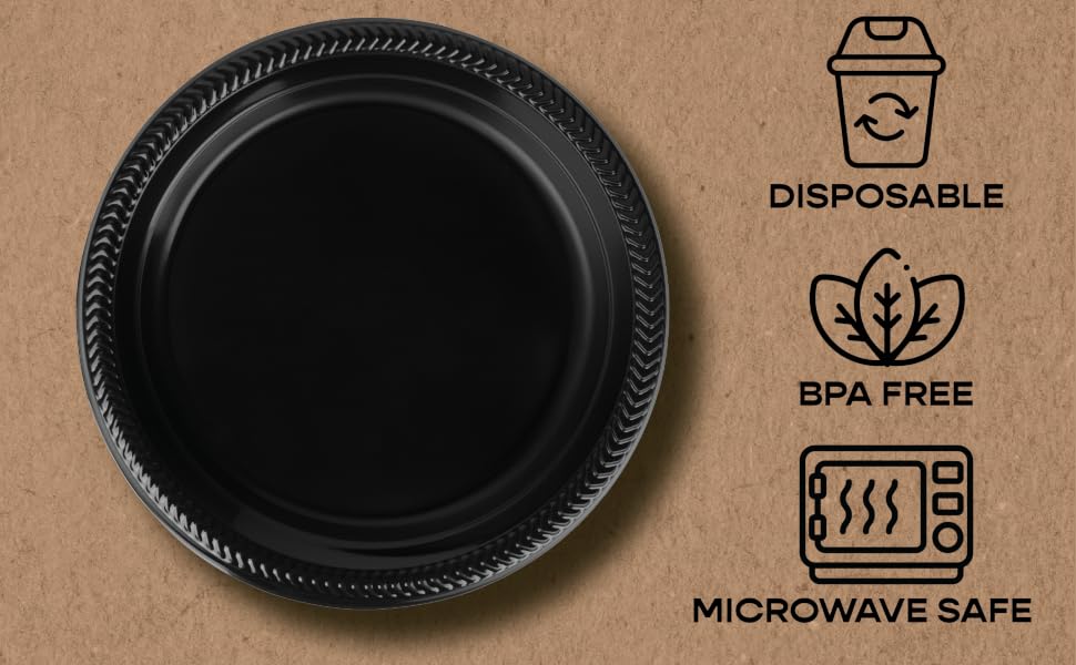 black plates