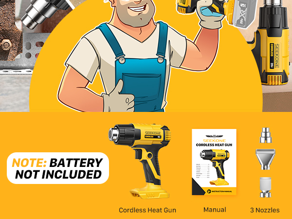 BATTERY IS NOT INCLUDED