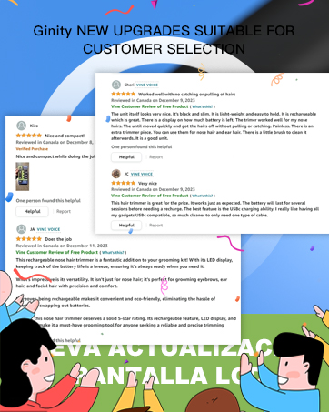 Ear and Nose Hair Trimmer for Men Women,Painless USB Rechargeable Nose Hair Trimmer Clipper