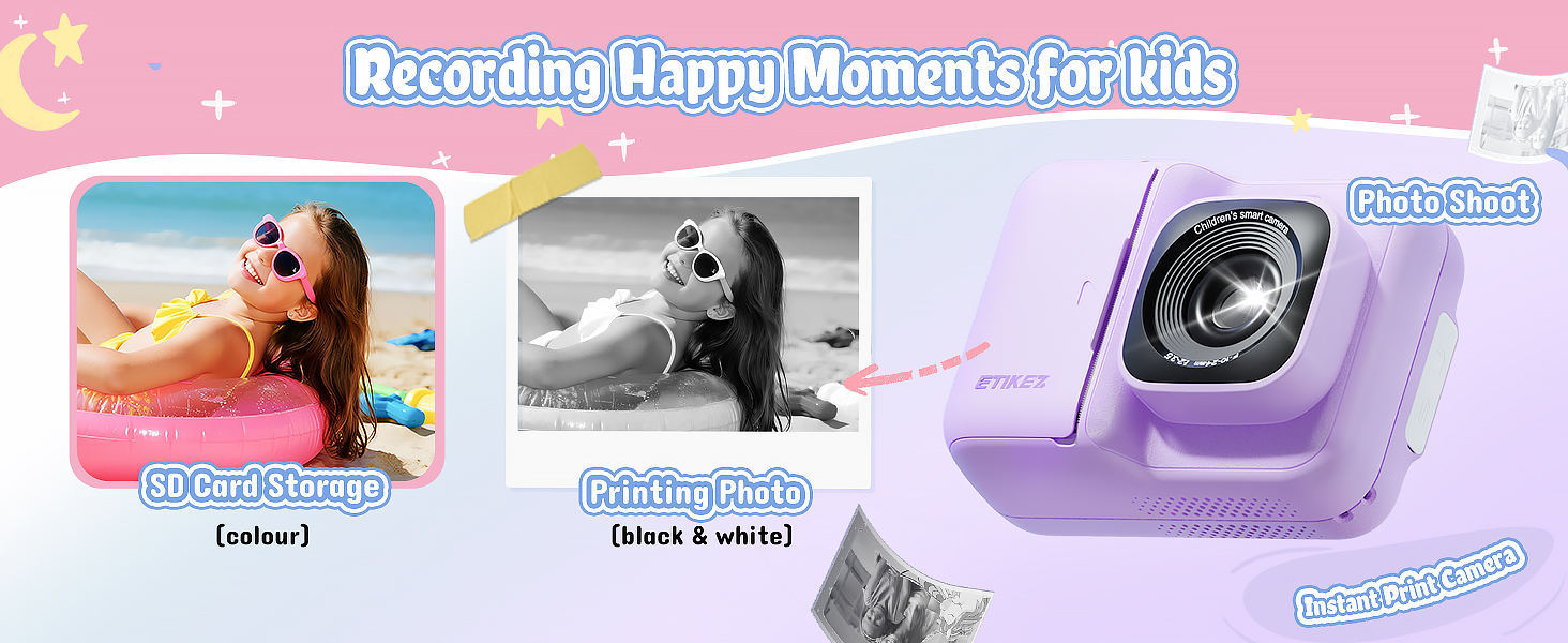 kids camera for kids Christmas gifts for 10 year old girl instant camera kids camera instant print
