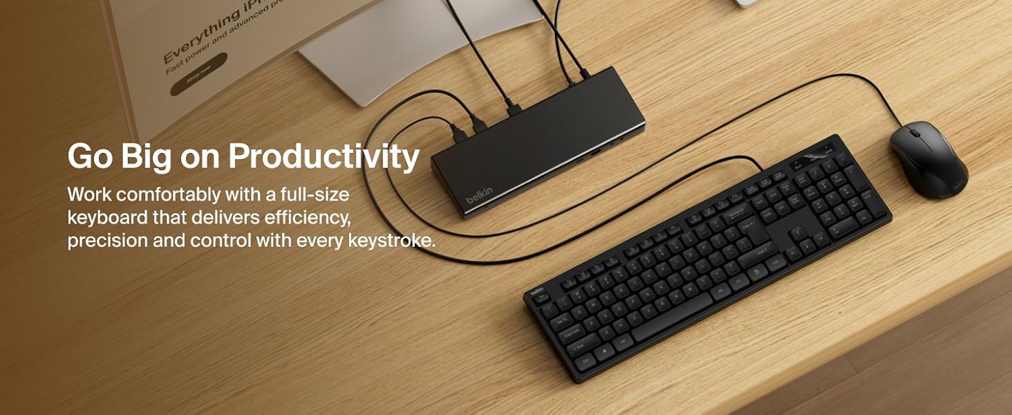 Belkin Connect Wired Keyboard and Mouse Combo