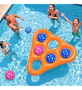 Pool Toys Games Set,Tic Tac Toe Pool Floating Games for Adults,Inflatable Pool Floats Adult with ...