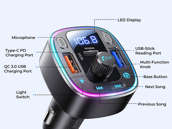 fm transmitter bluetooth