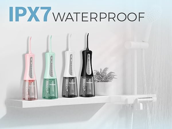 IPX7 waterproof water flosser