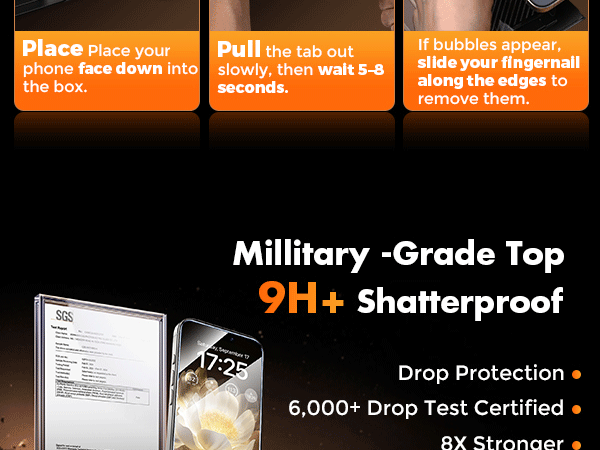 UNBREAKcable iPhone 15 Pro Max Screen Protector Tempered Glass