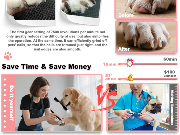 cat nail grinder puppy nail grinder nail drill for dogs silent nail grinder for dogs