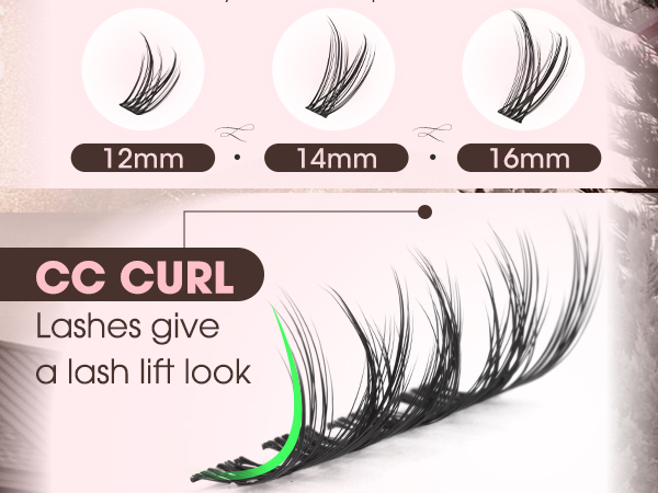 Wispy Lash Clusters Natural Eyelash Clusters No Makeup Look Cluster Eyelash Extensions 