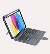 Nillkin iPad A16 (11th Gen) / 10th Gen Case with Detachable Keyboard, Magic Trackpad, 7-Color Bac...