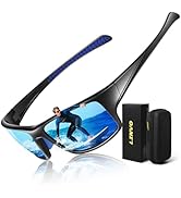 LINVO Polarized Sports Sunglasses for Men,Thick Square Wrap Around 100% UV400 Protection Sun Glas...