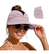 Zando Sun Visor Hats for Women - Beach Wide Brim Fashion Hat UV Protection Quick Dry Packable Sum...