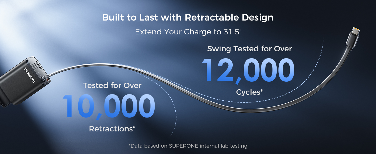 retractable charger usb c