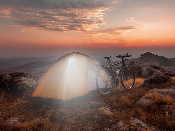 Dual USB-C Fast Charging, Super Lightweight, IP65 Waterproof for Road &amp; Mountain Cycling