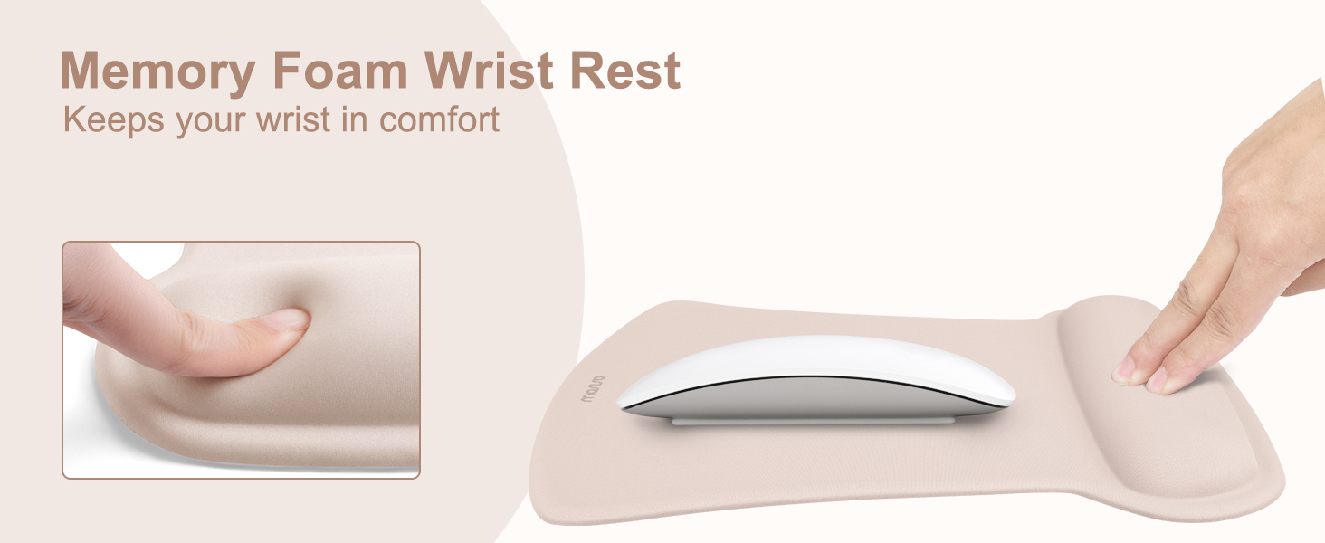 Ergonomic Memory Foam Wrist Rest for Laptop, Computer