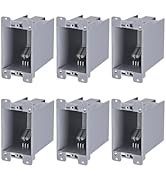 LEONLITE Old Work Electrical Outlet Box One Gang, Ultra-deep 20 Cubic Inch Device Box, PVC Electr...