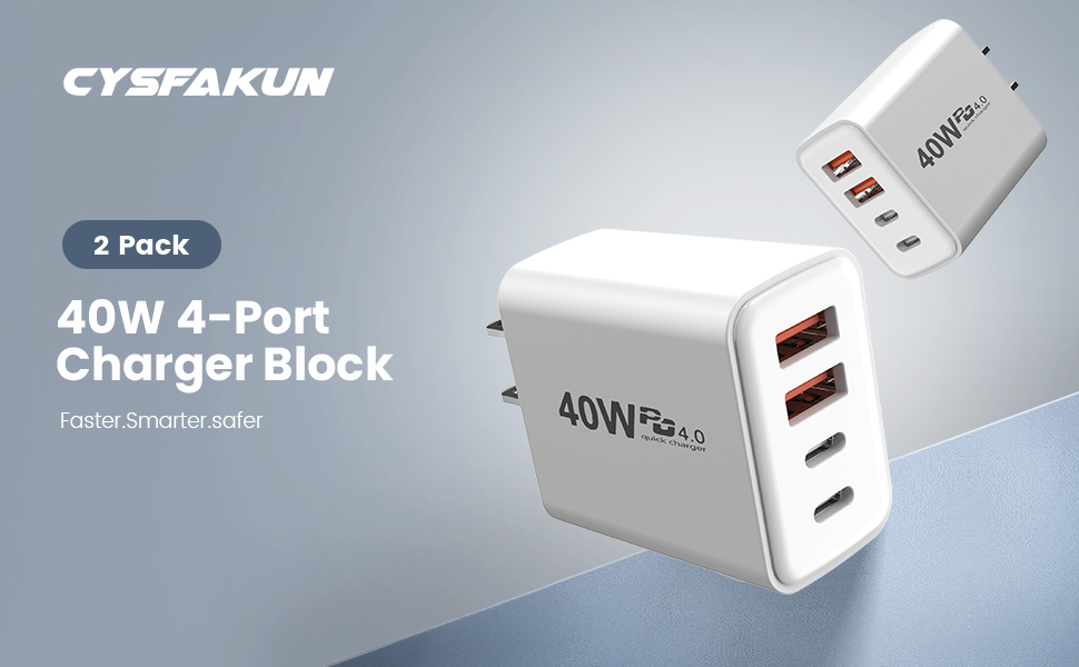 40W USB C Charger Block