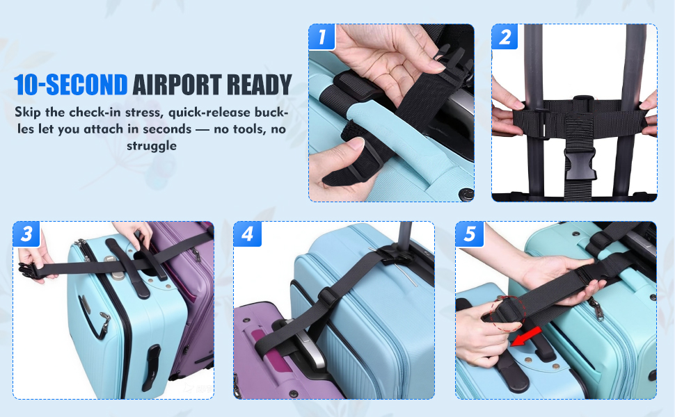 luggage connector straps