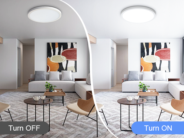 instant on living room led lighting