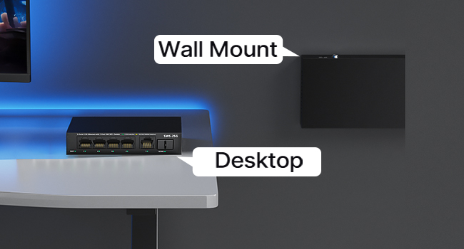 5 port 2.5gb network ethernet switch unmanaged with 10GB SFP+ port