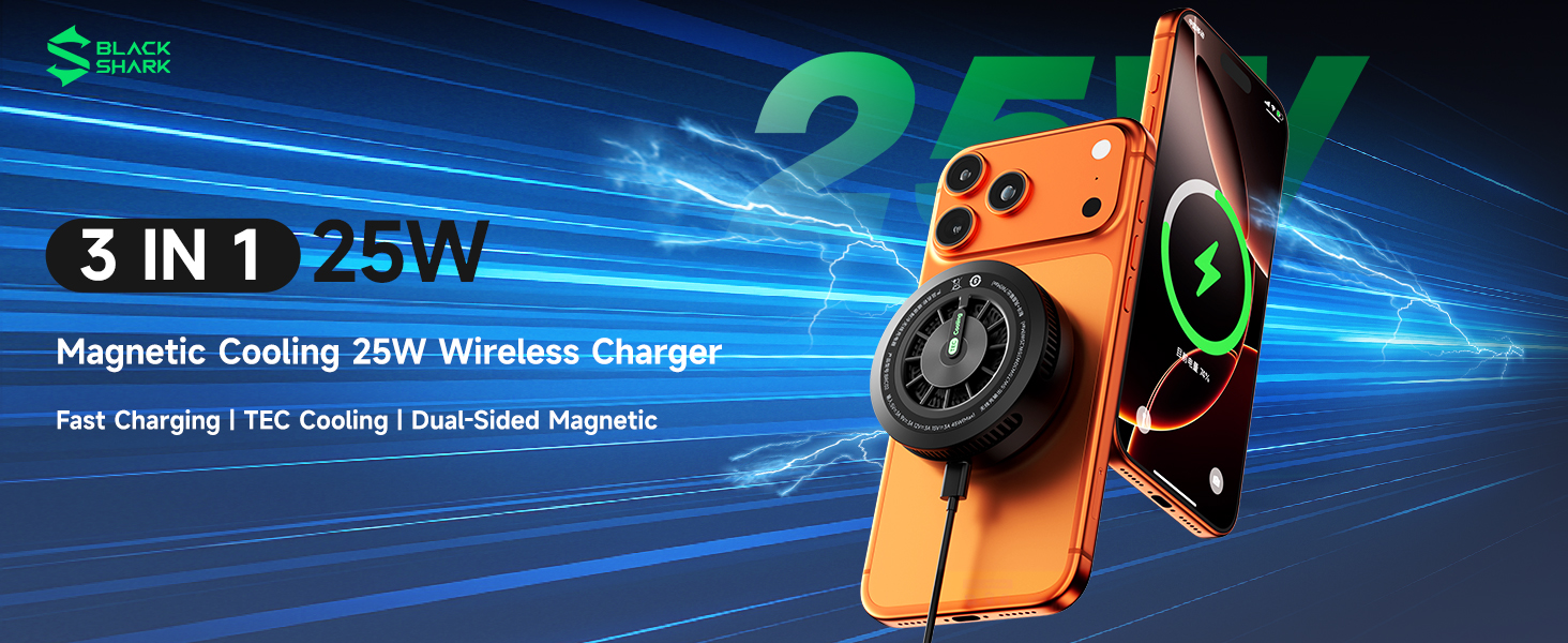 Black Shark Wireless Charger with Cooling Fan