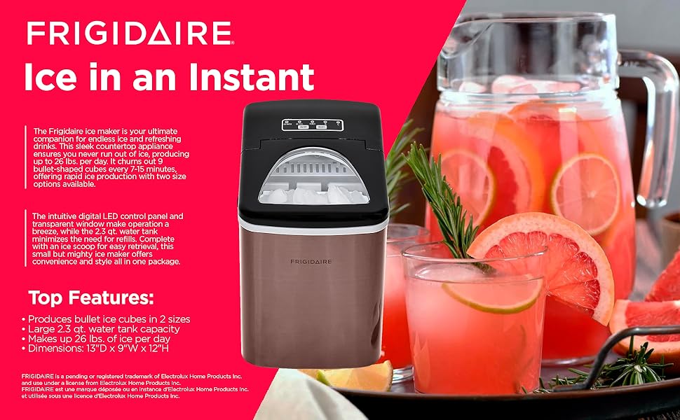 Frigidaire ice maker countertop appliance ice maker 