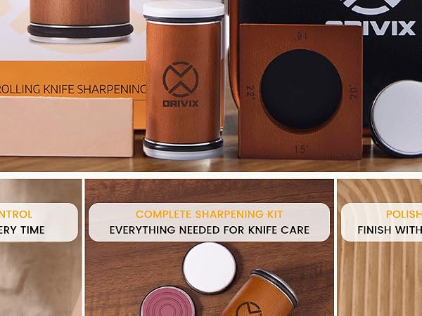 Rolling knife sharpner