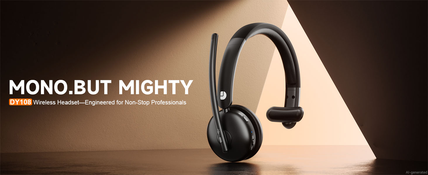 DY108 Wireless Headset—Engineered for Non-Stop Professionals