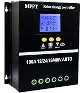 Y&amp;H 100A MPPT Solar Charge Controller 12V 24V 36V 48V LCD Display Battery Intelligent Regulator M...