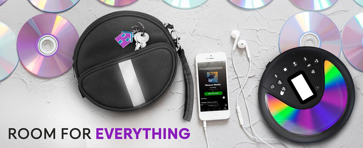 KLIM Portable CD Player Case