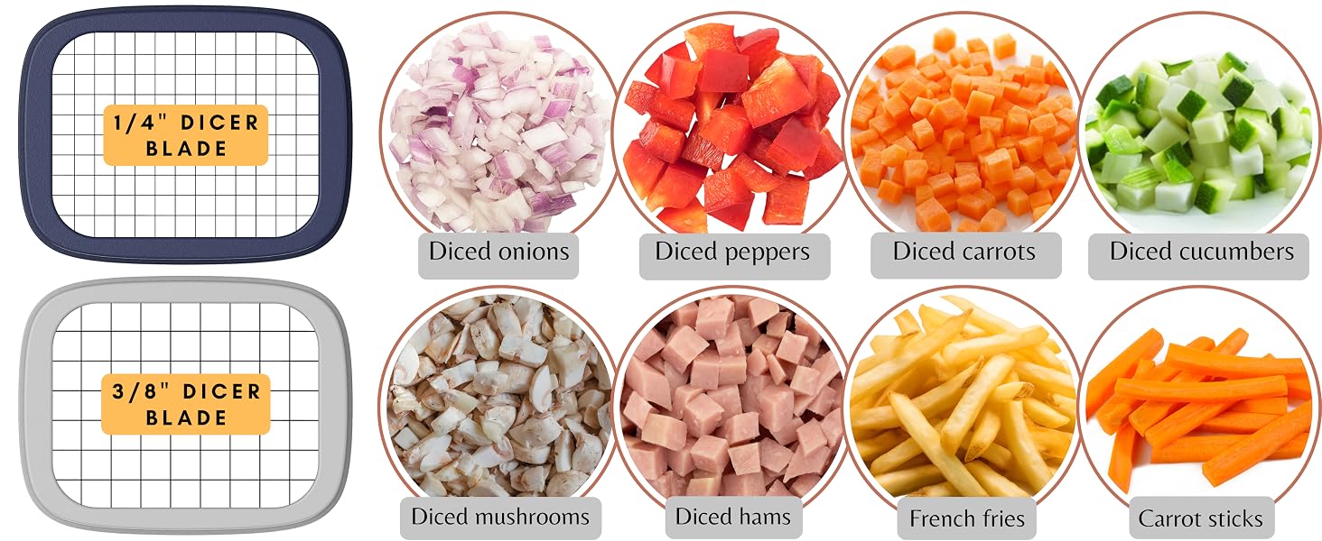 Perfect Dice and Fries with the Brieftons PerfectCut Food Chopper