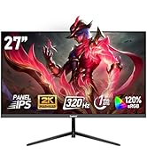 Gawfolk 27 inch IPS 2K QHD(2560×1440) PC Screen,320Hz Gaming Computer Monitor, 1ms Without Bezel,...