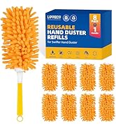 LOVECO 8 Pack Reusable Swiffer Duster Pads, Microfiber Dusters Compatible with Swiffer, 360 Heavy...