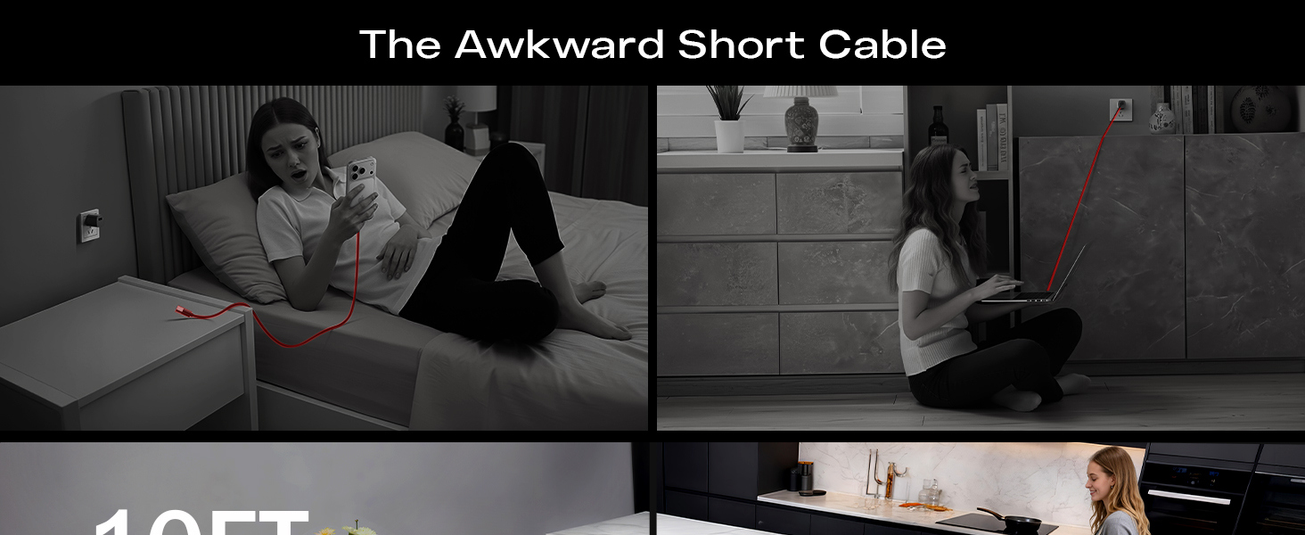 usb c to usb c cable 10 ft usb c cable fast charging long usb c cable long iphone charger cord 10ft