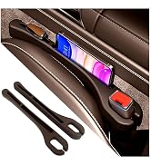 2PCS Car Seat Gap Filler with Phone Holder,[New Upgrade] Car Side Seat Gap Filler for Avoiding Th...