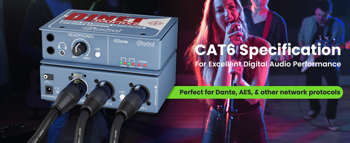 GearIT Cat6 shielded ethernet cable Ethercon compatible