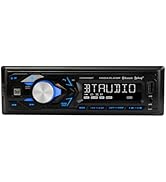 Dual XRM69BT 7 Character LCD Single DIN Car Stereo Radio | Push to Talk Assistant | Bluetooth Han...
