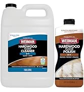 Weiman Hardwood Floor Cleaner and Polish - 128 Ounce Cleaner and 32 Ounce Polish - High-Traffic H...