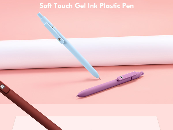 FIOVER Gel Pens, 5pcs 0.5mm Quick Dry Black Ink Pens