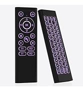 iPazzPort Air Mouse with Mini Wireless Keyboard, Bluetooth &amp; 2.4G Dual-Mode, RGB Backlit, IR Lear...