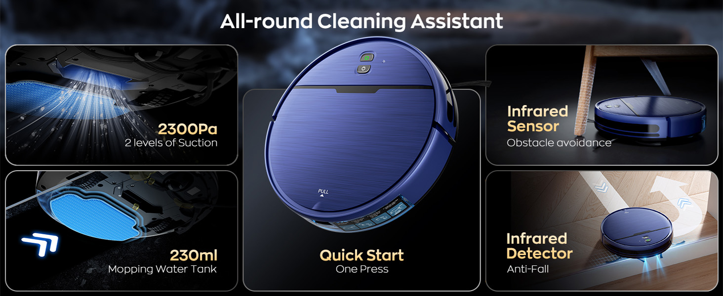 All-round cleaning robot vacuum