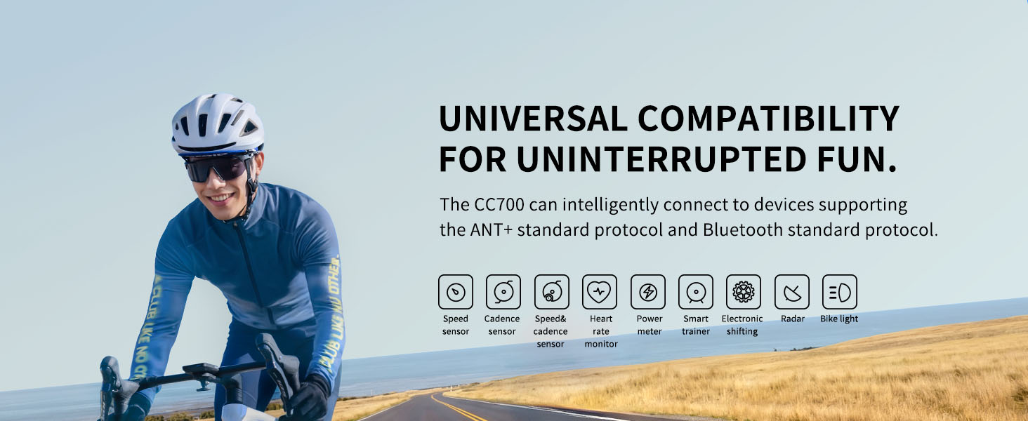 GEOID CC700 2.8‘’ Color Screen Bike/Cycling Computer Wireless - Route Navigation Re-Route Planing