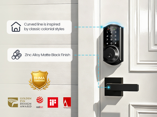 door lock with handle