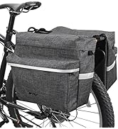 BV Bike Panniers 26L With Adjustable Hooks - Panniers For Bicycles With Carrying Handle, Bike Pan...