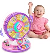 Learning &amp; Musical Toys for 1 2 3 Year Old Boy Girl, Spin and Sing Alphabet Zoo with Light for To...