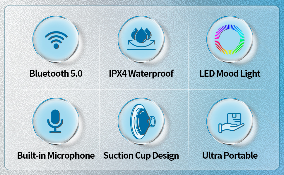 bathroom speaker bluetooth waterproof