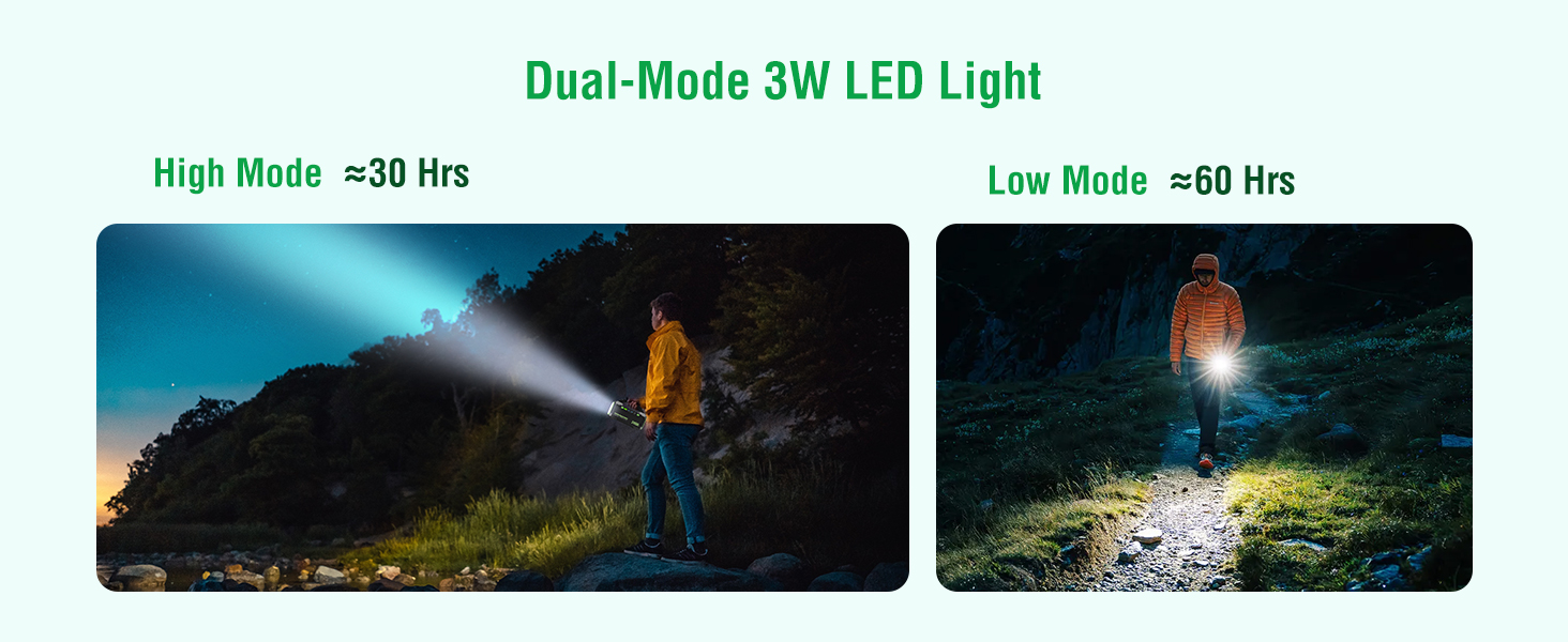 Dual-Mode 3W LED Light