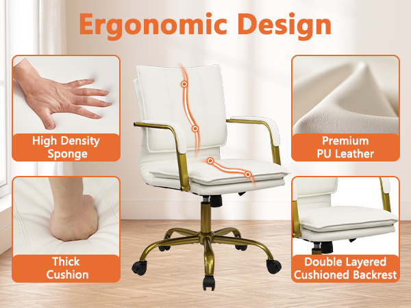 Brown Leather Office Chair